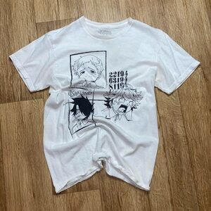 White' T-Shirt with Graphic Design